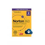 Norton 360 Student Edition – Antivirus software for 2 Devices – Includes VPN, PC Cloud Backup